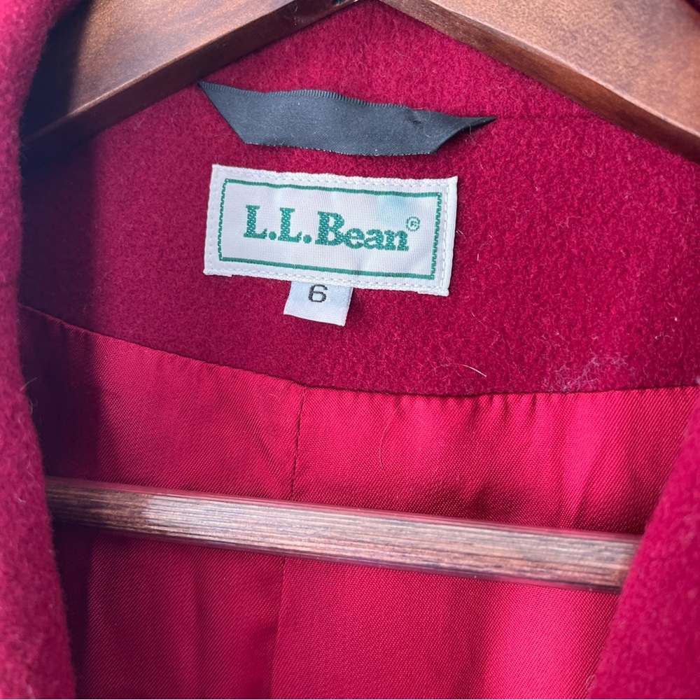 L.L. Bean Wool/Cashmere Blazer - Deep Red - Size 6 - EUC - Classic/Preppy - Picture 4 of 6